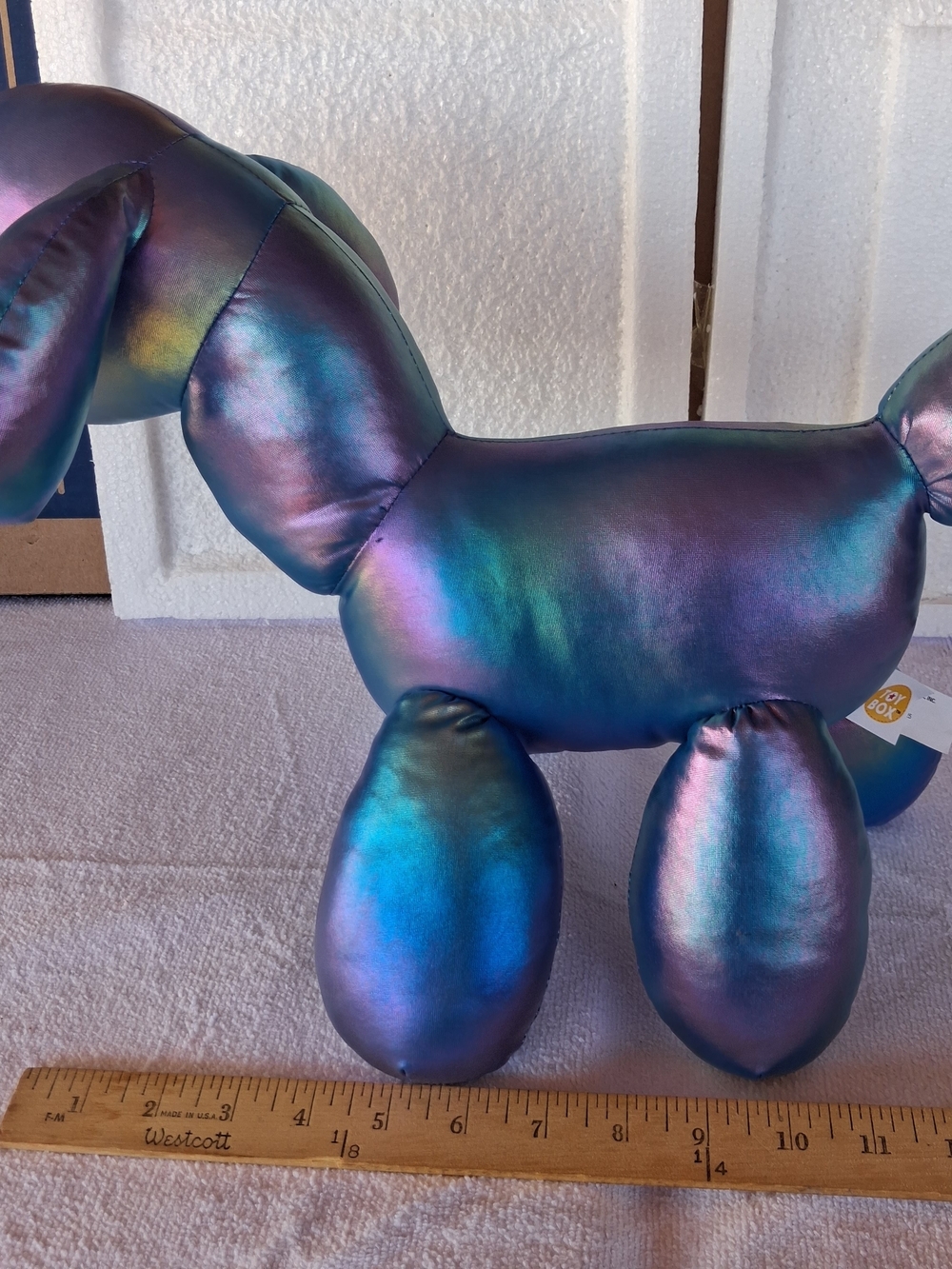 Toy Box Iridescent Dog Plush Toy
